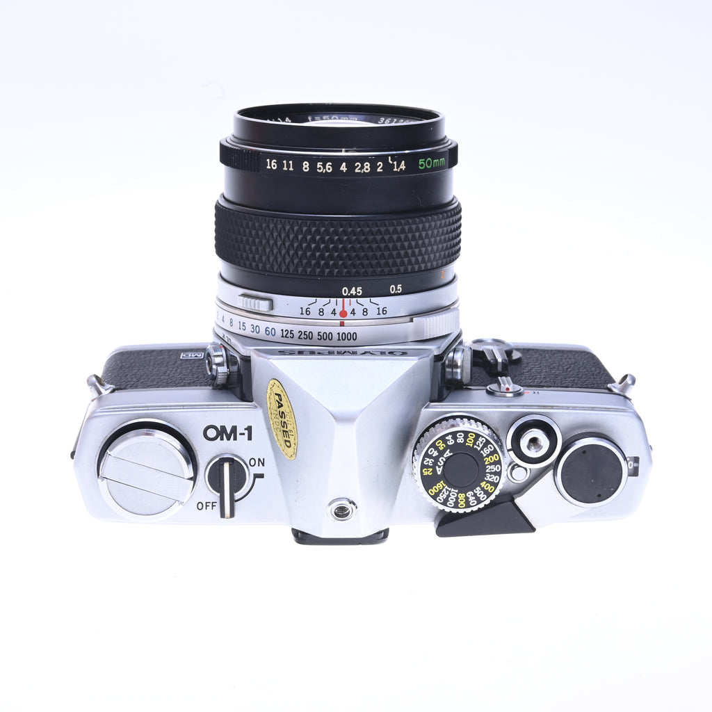 Olympus OM-1 35mm Film Camera 50mm f/1.4 Lens