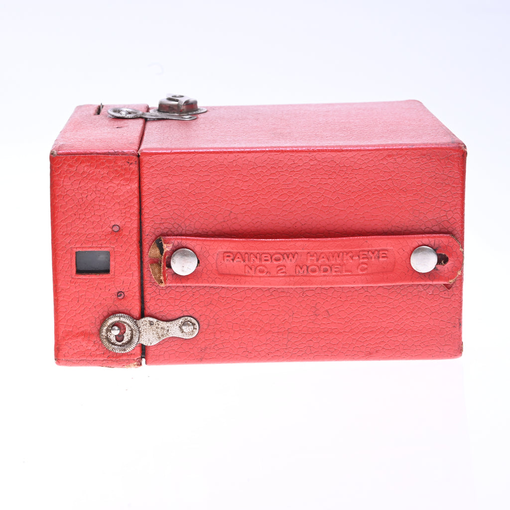 Kodak Rainbow No. 2 Hawk-Eye Model C 120 Film Box Camera Bright Red