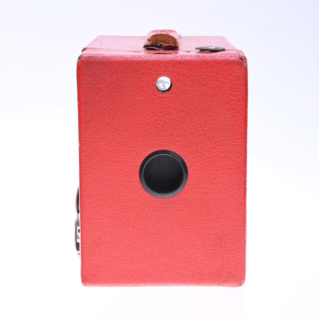 Kodak Rainbow No. 2 Hawk-Eye Model C 120 Film Box Camera Bright Red