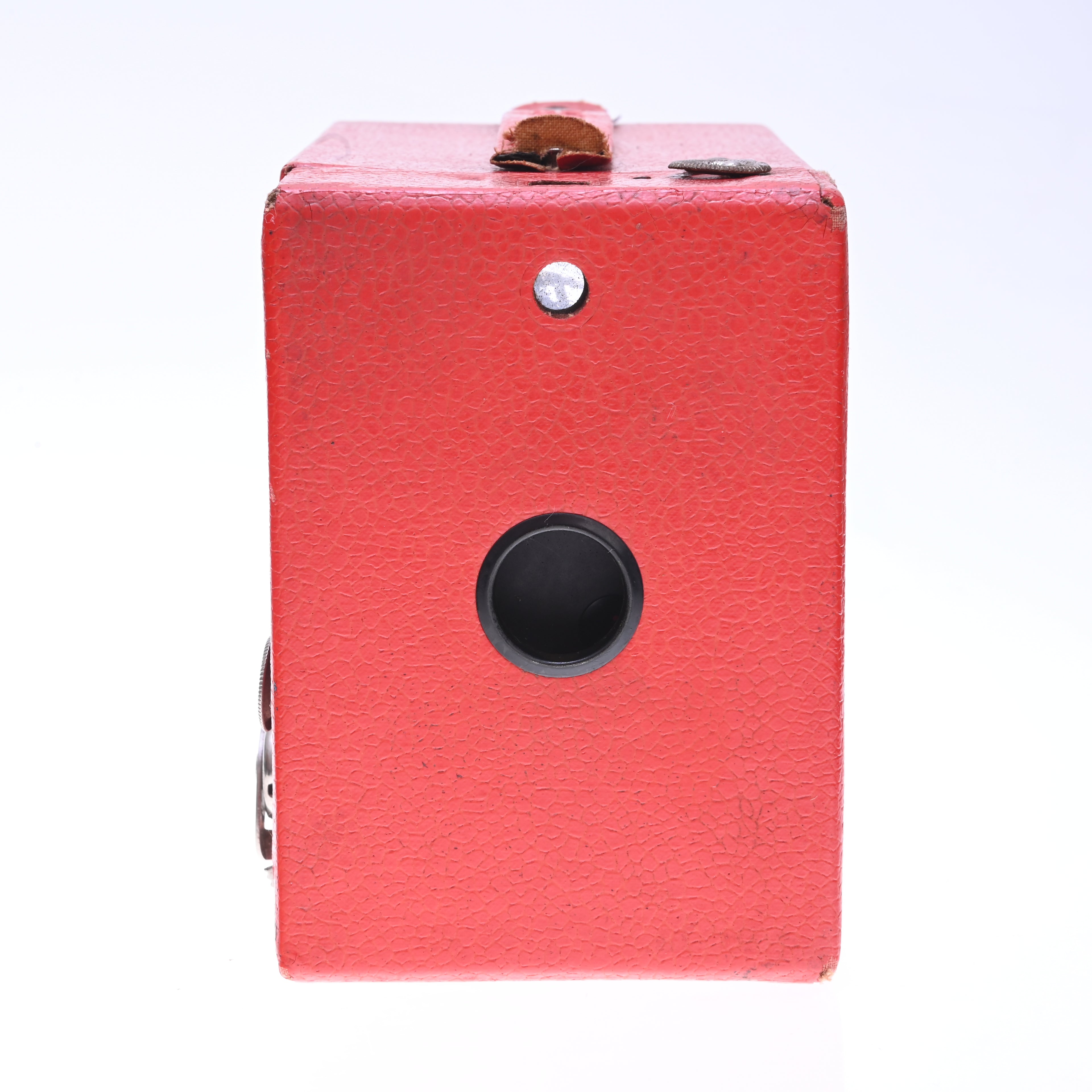 Kodak Rainbow No. 2 Hawk-Eye Model C 120 Film Box Camera Bright Red